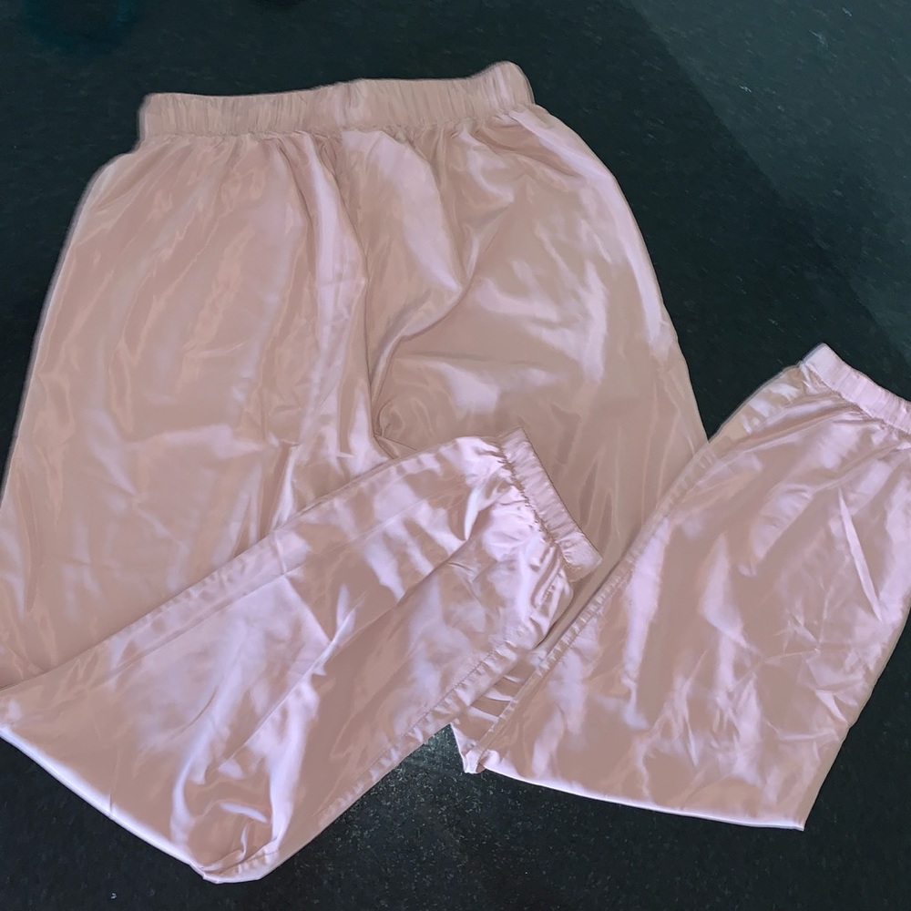 Pink metallic pants. - Picture 2 of 3